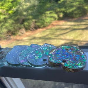 Cute resin leaf customizable ornaments