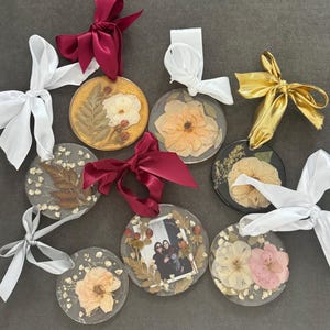 Custom Pressed Flower Ornaments