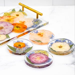 Wedding Bouquet Preservation Coaster Pressed Flower Coaster Flower Preservation Resin Coaster Wedding Gift Floral Preservation Bridal Gift
